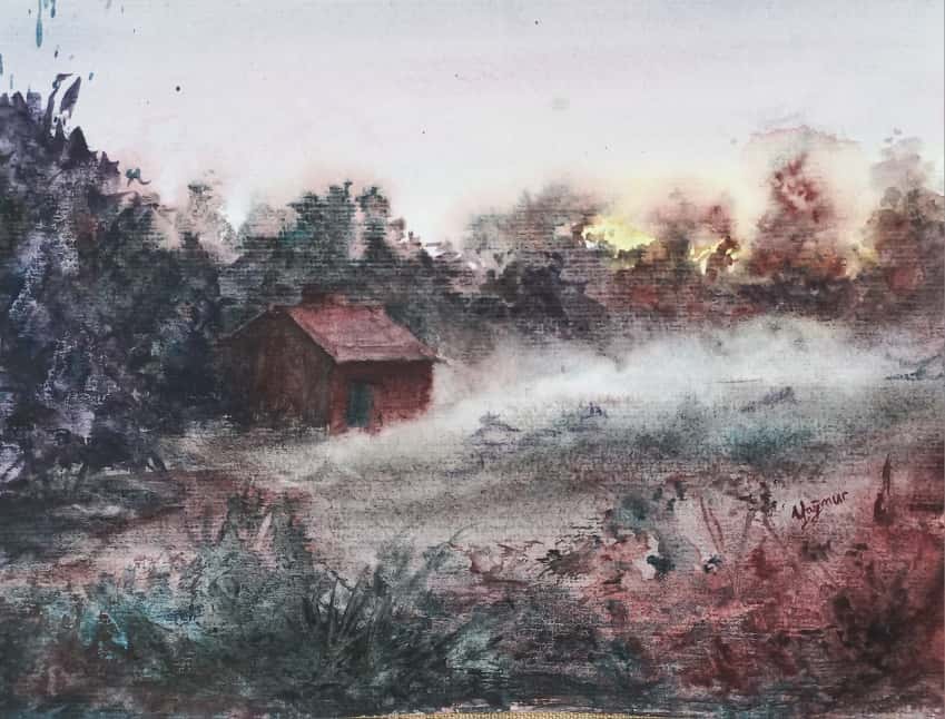 Misty evening